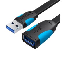Flat USB 3.0 extender Vention VAS-A13-B150 1.5m Black