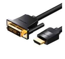 Kabel HDMI do DVI (24+1) Vention ABFBI 3m, 4K 60Hz/ 1080P 60Hz (Czarny)