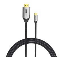 USB-C do HDMI 2.0 Cable Vention CRBBG 1,5m, 4K 60Hz (black)
