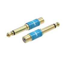 Adapter Audio 6.35mm male to RCA female Vention VDD-C03 blue
