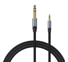 Cable Audio 3.5mm TRS to 6.35mm Vention BAUHJ 5m Gray