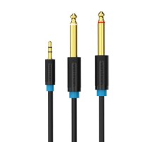 Audio Cable TRS 3.5mm to 2x 6.35mm Vention BACBJ 5m Black