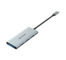 USB-C to HDMI, 3x USB 3.0, SD, TF, PD Hub Vention TOPHB 0.15m Gray