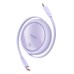 Cable USB-C to USB-C Baseus Free2Draw, PD, 100W, 1m (purple)