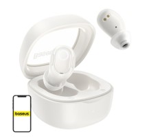 Wireless headphones Baseus Bowie WM02 TWS, Bluetooth 5.0 (white) OS