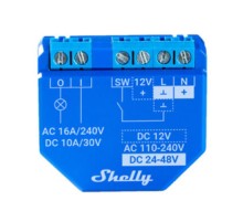 Shelly Plus 1 potential-free Relay, WiFi/Bluetooth