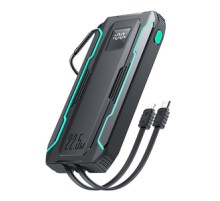 Powerbank Joyroom JR-L017 10000mAh, 22.5W, with Lightning + USB-C cable (black)