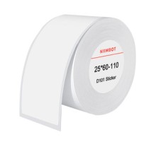 Thermal labels Niimbot stickers 25x60 mm, 110 pcs (White)