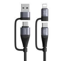 Cable Joyroom SA37-2T2 4in1 2C 1L 1A, 60W, 1.2m black