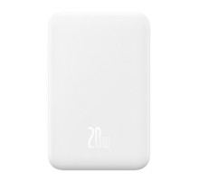 Magnetic Mini Powerbank Baseus 5000mAh, USB-C 20W (white)