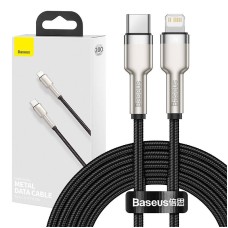 USB-C cable for Lightning Baseus Cafule, PD, 20W, 2m (black)