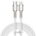 USB-C cable for Lightning Baseus Cafule, PD, 20W, 2m (white)
