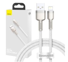 USB cable for Lightning Baseus Cafule, 2.4A, 1m (white)