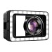 Mobile lens APEXEL APL-HB100FL23 100mm macro with LED (black)