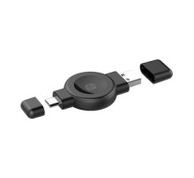 In-line Choetech T606-F wireless charger for smartwatch (black)