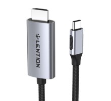 Lention CU707 USB-C to HDMI 2.0 cable, 4K60Hz, 1Gbps, 3m (gray)