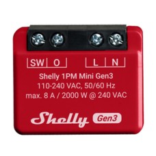 Shelly 1PM Mini Gen3 Controller, WiFi/Bluetooth