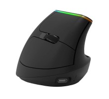 Wireless Vertical Mouse Delux M618DB BT4.0 + 2.4Ghz 4000DPI RGB