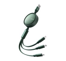 3in1 USB to USB-C / Lightning / Micro USB Cable, Mcdodo CA-7257, 3.5A, 1.2m (green)