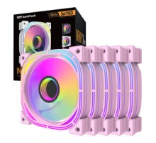 Darkflash INF24 5in1 ARGB Computer fan set (pink)