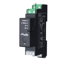 Shelly Qubino Pro 2PM DIN rail Relay, 2-channel, Z-Wave (Power measurement)