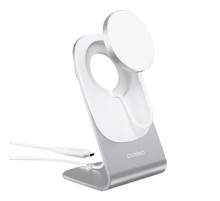 Ładowarka bezprzewodowa z uchwytem Choetech T518-F+H046, 15W (biała)