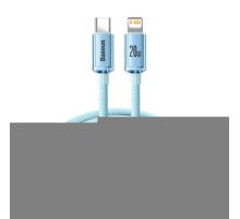 Kabel USB-C do iP Baseus Crystal Shine,  20W, 1.2m (niebieski)