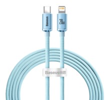 Kabel USB-C do iP Baseus Crystal Shine,  20W, 2m (niebieski)