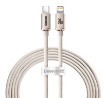Kabel USB-C do iP Baseus Crystal Shine,  20W, 2m (różowy)