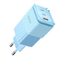 GaN 67W mains charger Mcdodo CH-1503 2x USB-C, USB-A (blue)