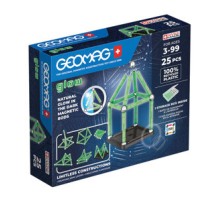Glow Recycled Magnetic Blocks 25 pieces GEOMAG GEO-328
