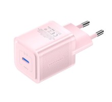 Wall charger, Vention, FEPP0-EU, USB-C, 20W, GaN (pink)