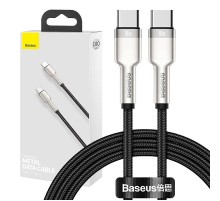 Cable USB-C to USB-C Baseus Cafule, 100W, 1m (black)