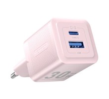 Wall charger, Vention, FEQP0-EU,  USB-C + USB- A,  30W/30W, GaN (pink)
