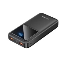 Powerbank, Vention, FHLB0, 20000mAh, Micro-USB, USB-C, 2xUSB-A, 22.5W (black)
