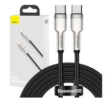Cable USB-C to USB-C Baseus Cafule, 100W, 2m (black)