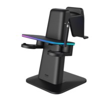 RGB Vertical Stand Meta Officially Co-Branded Kiwi Design QC03 for Meta Quest 3/Quest 2/Quest PRO Black