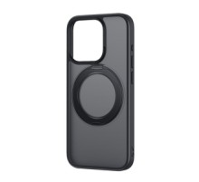 Phone Case Baseus SkyRing Magnetic with Stand for iP 13 Pro + tempered-glass and cleaning kit (black)