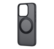 Phone Case Baseus SkyRing Magnetic with Stand for iP 15 Pro + tempered-glass and cleaning kit (black)