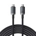 Fast Charging Cable Baseus Crystal Shine USB-C to USB-C 100W, 1,5m, 20Gb (black)