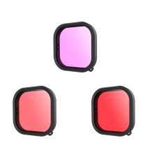 Lens waterproof filter set Telesin for GoPro Hero 9 / Hero 10 / Hero 11 / Hero 12 (GP-FLT-904)
