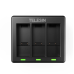 3-slot charger Telesin for GoPro Hero 12 / Hero 11 / Hero 10 / Hero 9