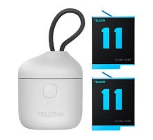 3-slot waterproof charger Telesin Allin box + 2 batteries for GoPro Hero 12 / 11 / 10 / 9