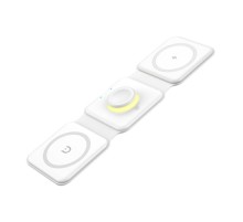Magnetic wireless charger, Essager, EWXCX3-NMC02, 3w1, 15W (white)
