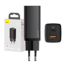 Quick Travel Charger Baseus GaN2 Lite USB+C 65W EU (black)