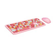 MOFII Wireless Keyboard+Mouse 666 Pink