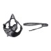 Cat set Dogness harness and leash (Black and white)