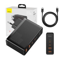 Travel Charger Baseus GaN2 Pro Quick  2x USB + 2x USB-C, 100W, EU (Black)