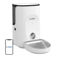Automatic pet feeder Dogness F16 4L with stainless steel bowl (white)