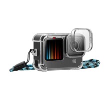 Case with Lens Cap and Neck Strap PULUZ for GoPro Hero 9 / 10 / 11